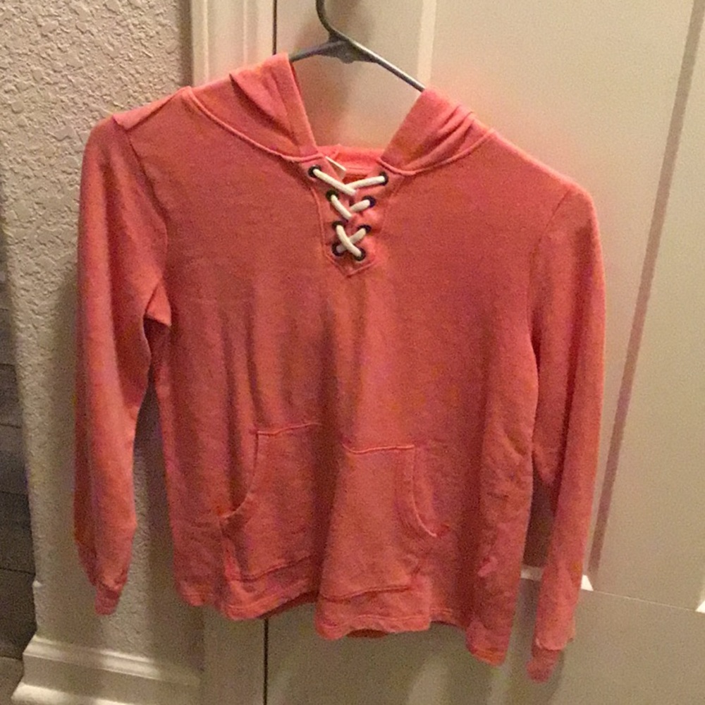 Old navy coral hooded sweatshirt